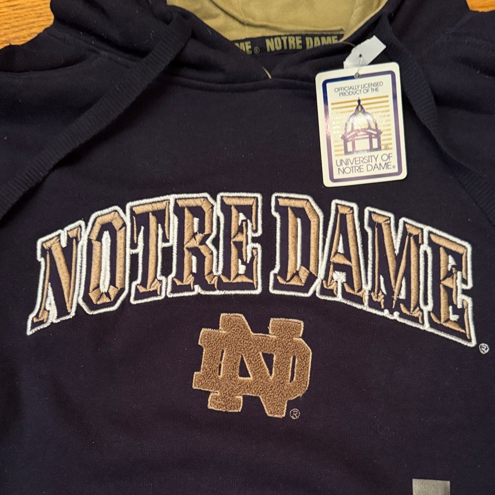 XL Notre Dame Navy Hoodie Officially Licensed purchased from campus bookstore - Picture 2 of 7